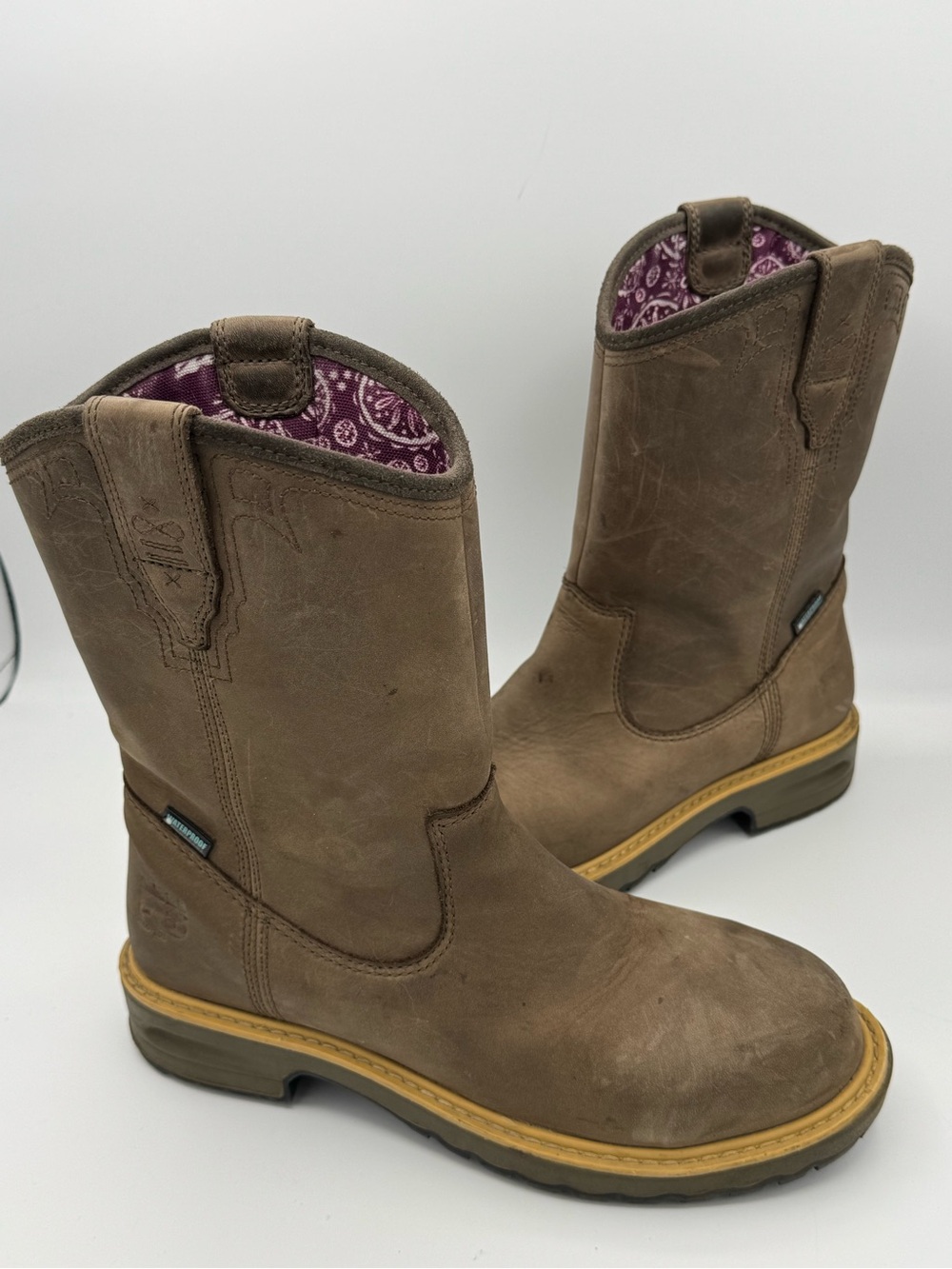 Timberland PRO Ashlar Alloy Toe Waterproof Pull-On Work Boots -Turkish Coffee